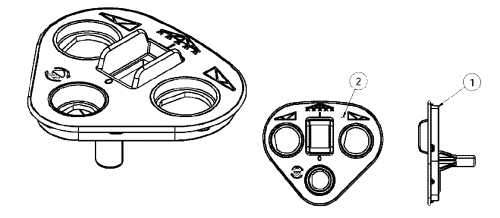 Схема запчастей Case IH SPX4260 - (01-023) - PROP CONTROL PLATE ASSEMBLY Cab Interior