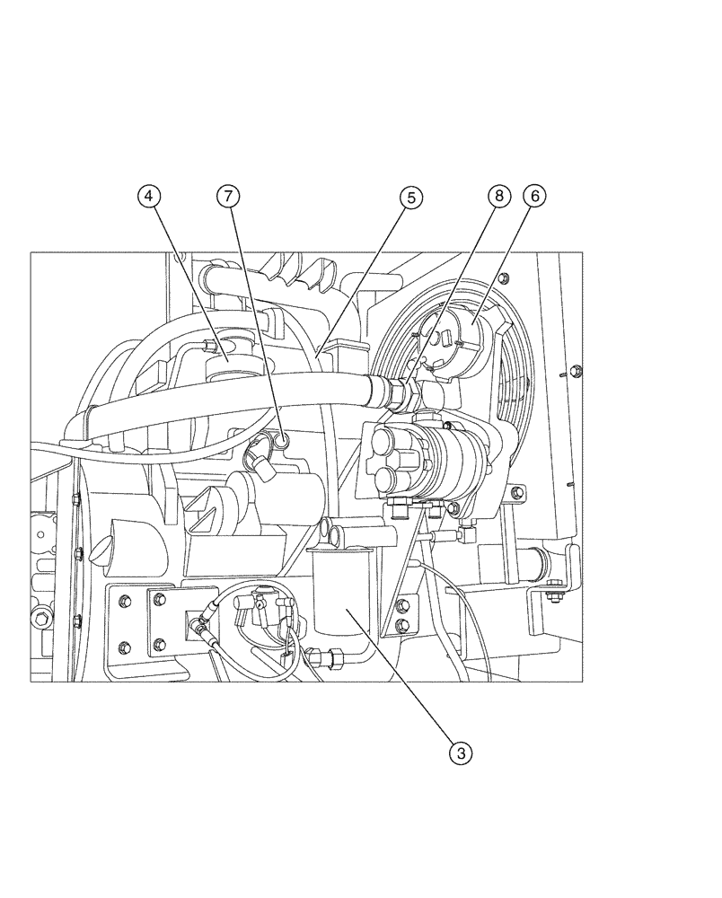 Схема запчастей Case IH SPX2130 - (03-002[02]) - ENGINE PACKAGE (01) - ENGINE