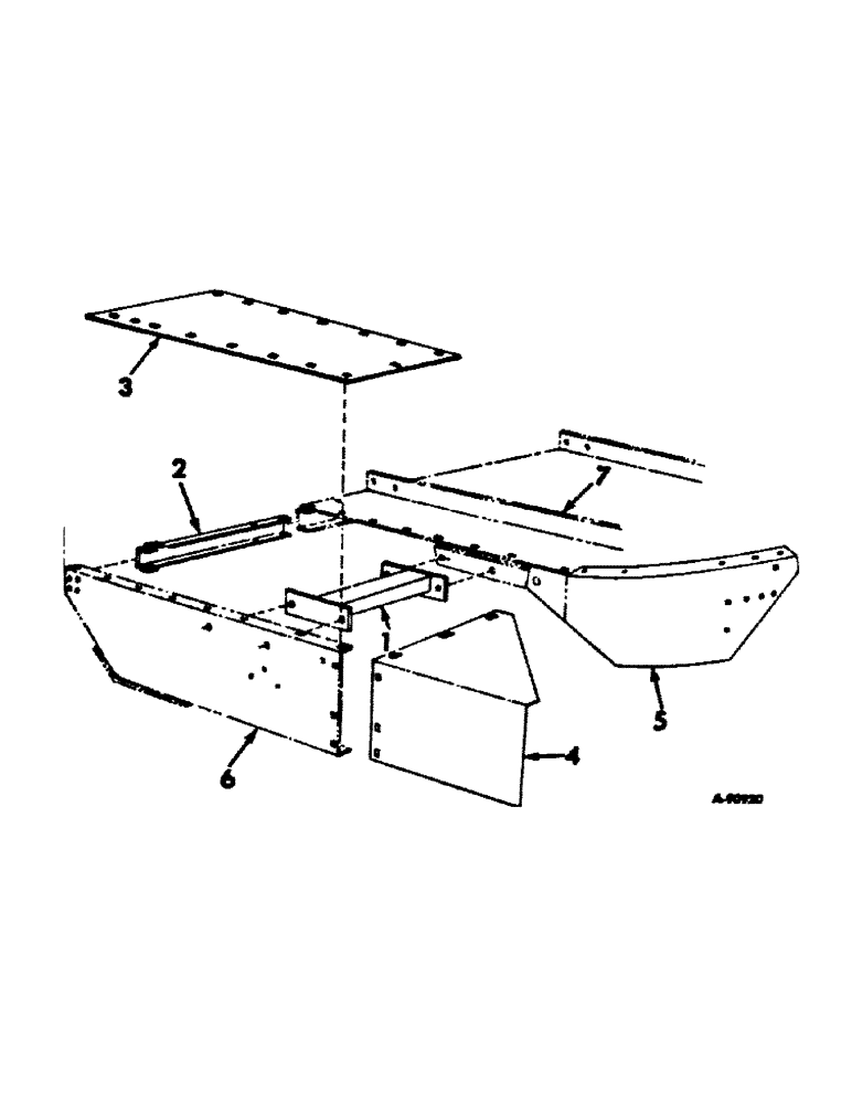 Схема запчастей Case IH 411 - (S-20) - WINDROW ATTACHMENT, 1968 TO 1971 