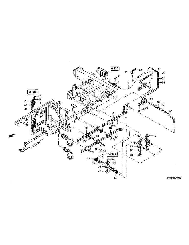 Схема запчастей Case IH 8790 - (183) - WORKING HYDRAULICS, STEERING (35) - HYDRAULIC SYSTEMS