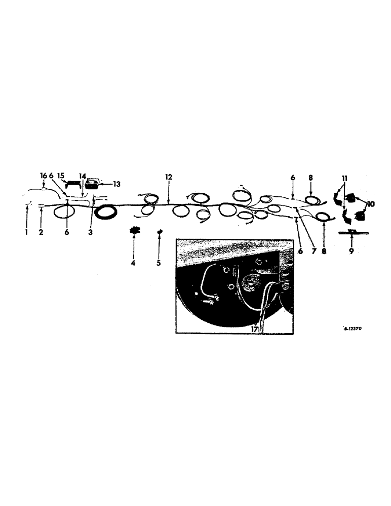 Схема запчастей Case IH VARIOUS - (B-103) - WIRING, 1960 TO 1965 