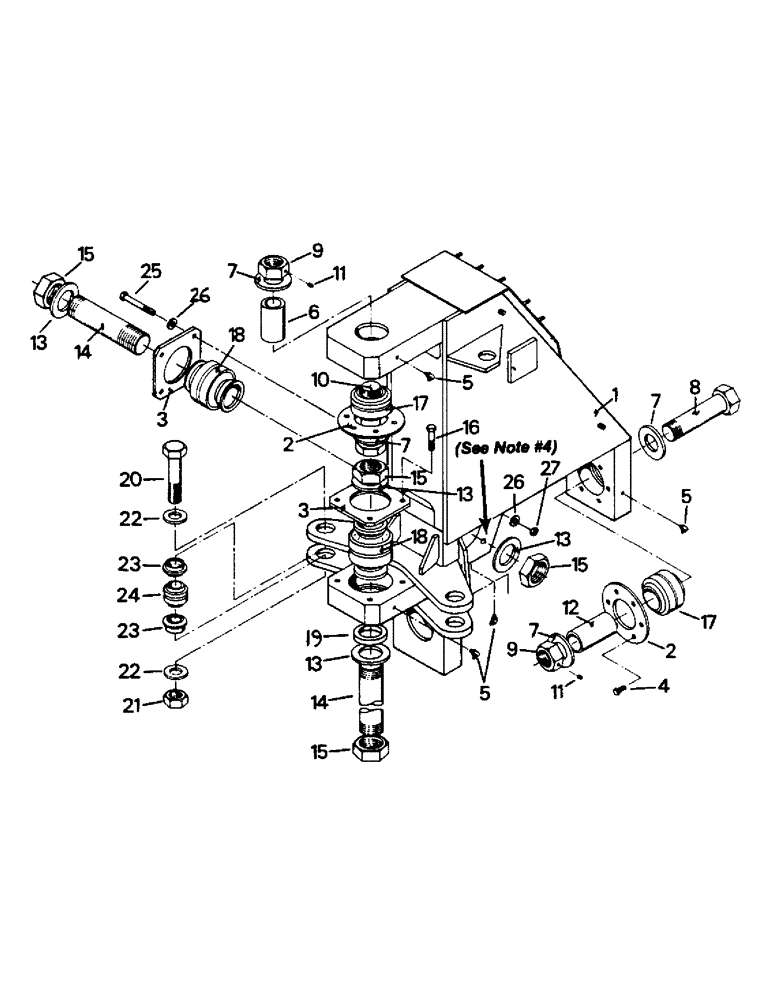 Схема запчастей Case IH PTA270 - (06-06) - CENTER YOKE (12) - FRAME