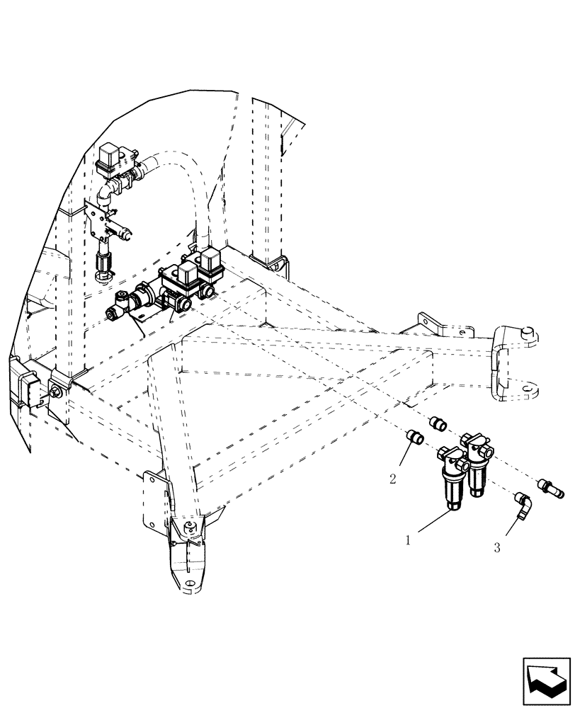 Схема запчастей Case IH SRX160 - (L.20.B[14]) - OPTION - LINE STRAINERS L - Field Processing