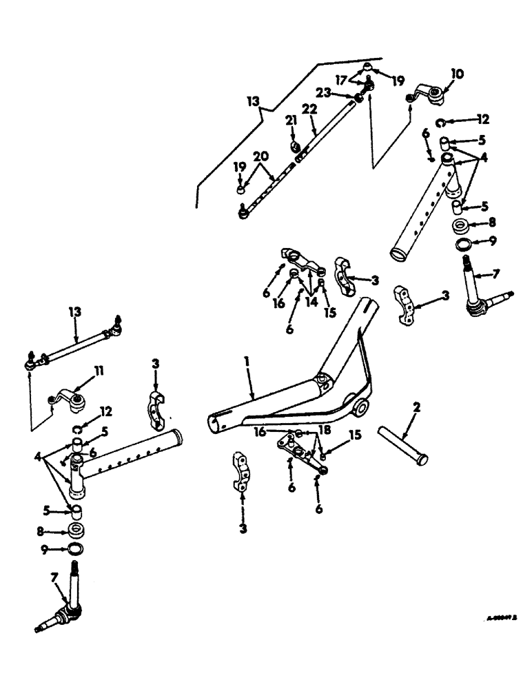 Схема запчастей Case IH 2656 - (J-18) - STEERING MECHANISM, FRONT AXLE AND CONNECTIONS, INTERNATIONAL TRACTORS Steering Mechanism