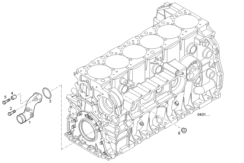 Схема запчастей Case IH F2CE9684D E013 - (3230.055) - WATER PIPE 