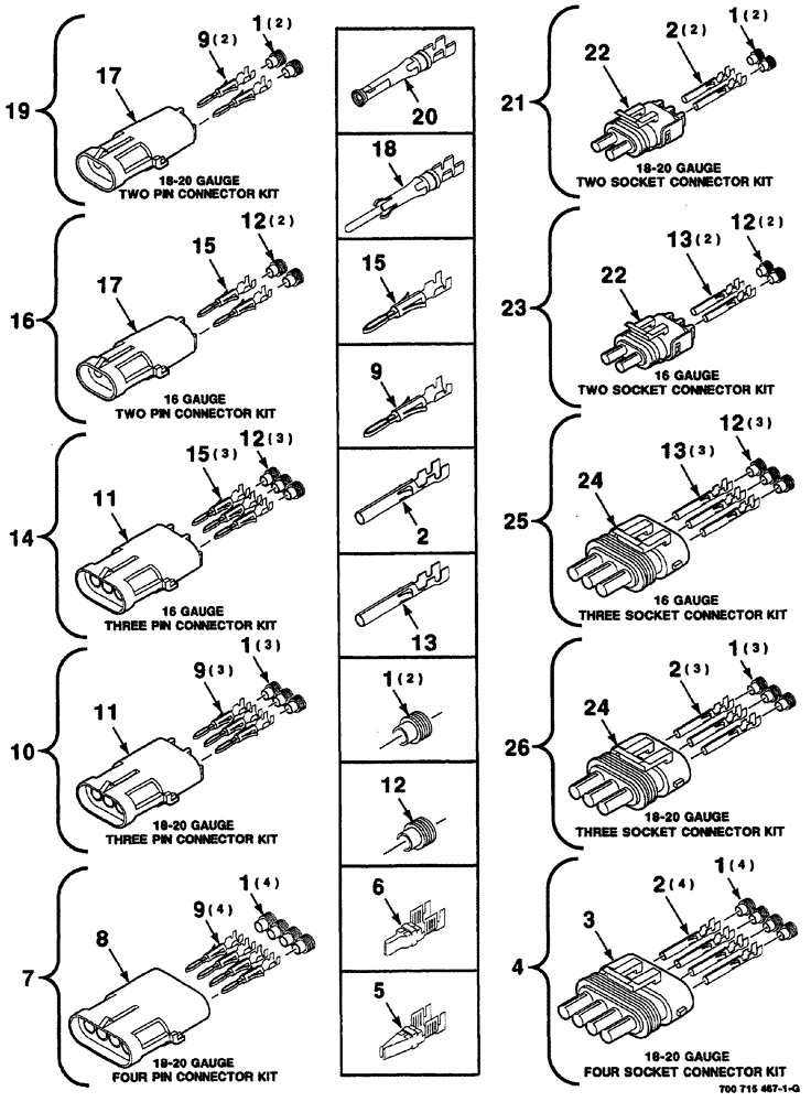 Схема запчастей Case IH 8860 - (04-36) - ELECTRICAL HARNESS SERVICE PARTS (55) - ELECTRICAL SYSTEMS