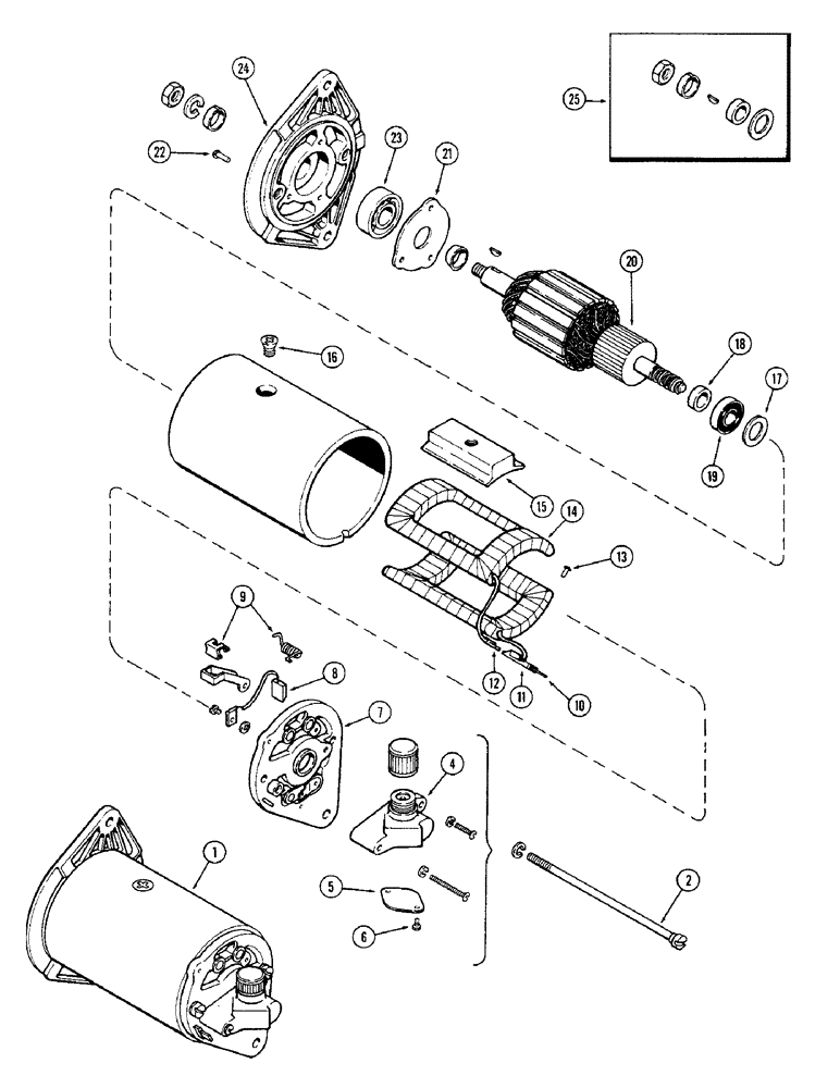 Схема запчастей Case IH LUCAS - (06) - K928643 GENERATOR, LUCAS NUMBER 22756, MODEL C40T 