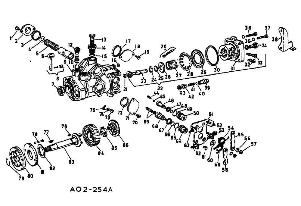 Схема запчастей Case IH 885 - (12-082) - FUEL INJECTION PUMP Power