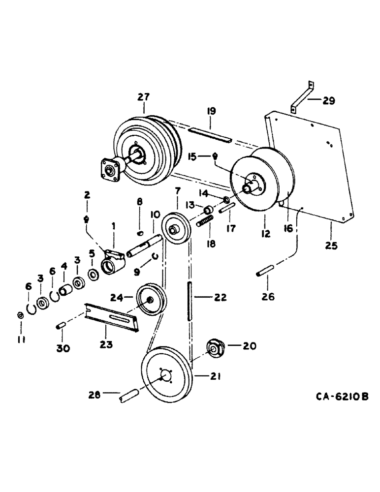 Схема запчастей Case IH 1440 - (24-08) - CLEANING FAN AND DRIVE, SLOW SPEED FAN DRIVE (15) - CLEANING