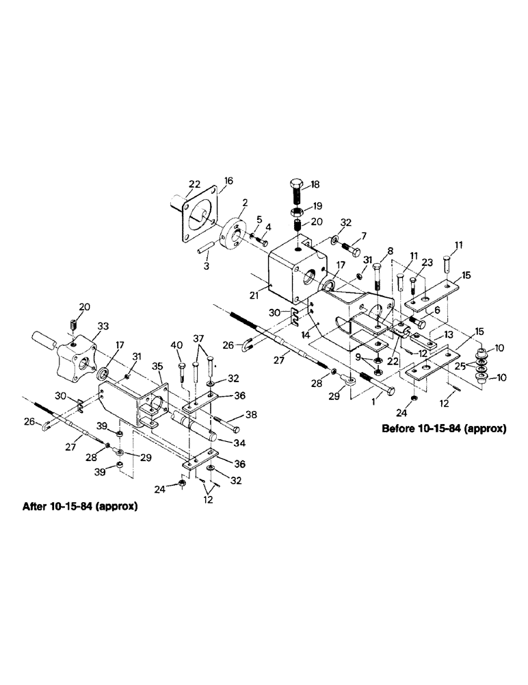 Схема запчастей Case IH CM360 - (04-40) - TRANSFER CASE SHIFTING (04) - Drive Train