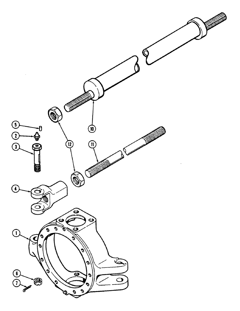 Схема запчастей Case IH 4694 - (6-224) - FRONT AND REAR TIE RODS, AXLE SERIAL NO. 13015953 AND AFTER (06) - POWER TRAIN