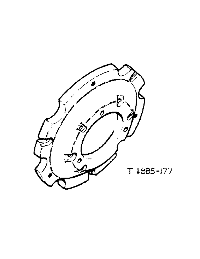 Схема запчастей Case IH 444 - (6-69) - WEIGHTS, REAR WHEEL (09) - CHASSIS