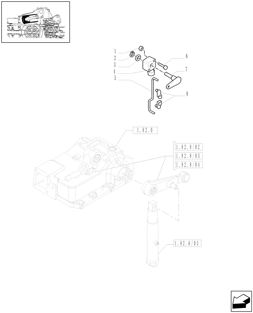 Схема запчастей Case IH MAXXUM 115 - (1.82.5/02) - 3 REMOTE CONTROL VALVES FOR 63L/MIN FD PUMP AND EDC - SENSOR (VAR.331851) (07) - HYDRAULIC SYSTEM