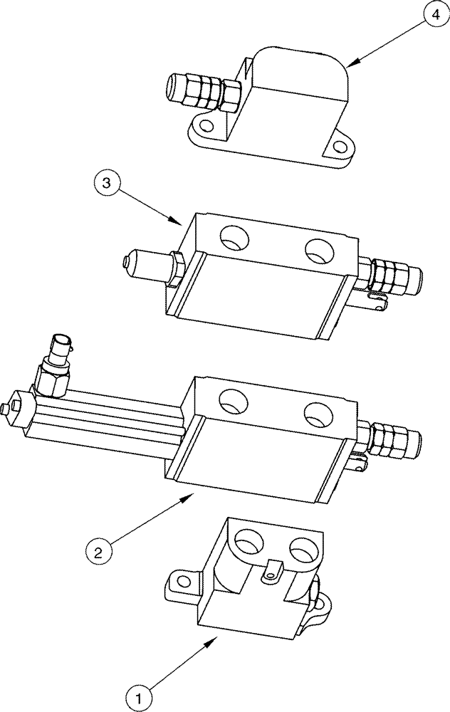 Схема запчастей Case IH LX132 - (08-23) - CONTROL VALVE - EXTERNAL VALVE 2 FUNCTION, CX70 - CX100 TRACTOR (08) - HYDRAULICS