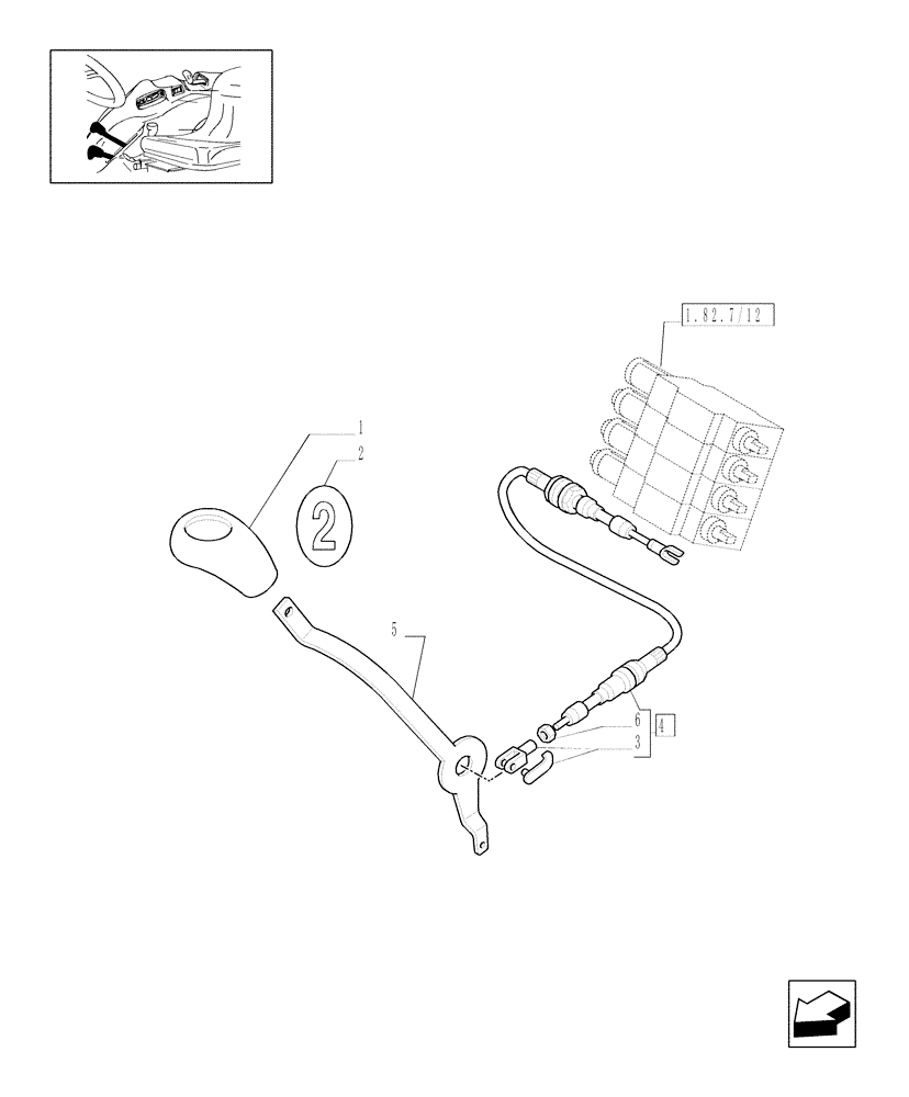 Схема запчастей Case IH JX1095C - (1.92.82/11[01]) - (VAR.166) 4 REAR REMOTE VALVES FOR EDC - LEVERS (10) - OPERATORS PLATFORM/CAB