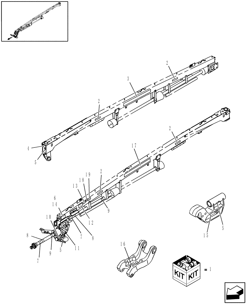 Схема запчастей Case IH DCX161 - (08.05) - DECALS, TONGUE (08) - SHEET METAL