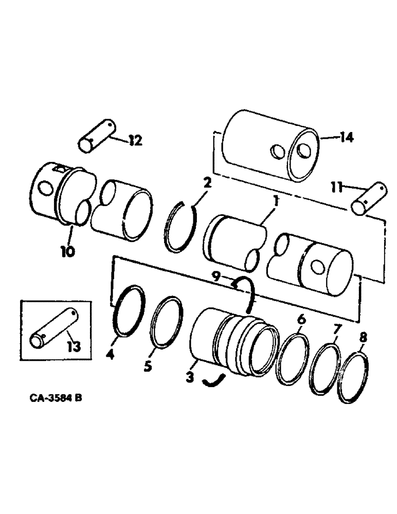 Схема запчастей Case IH 915 - (10-28) - HYDRAULICS, FEEDER LIFT CYLINDER, STANDARD (07) - HYDRAULICS