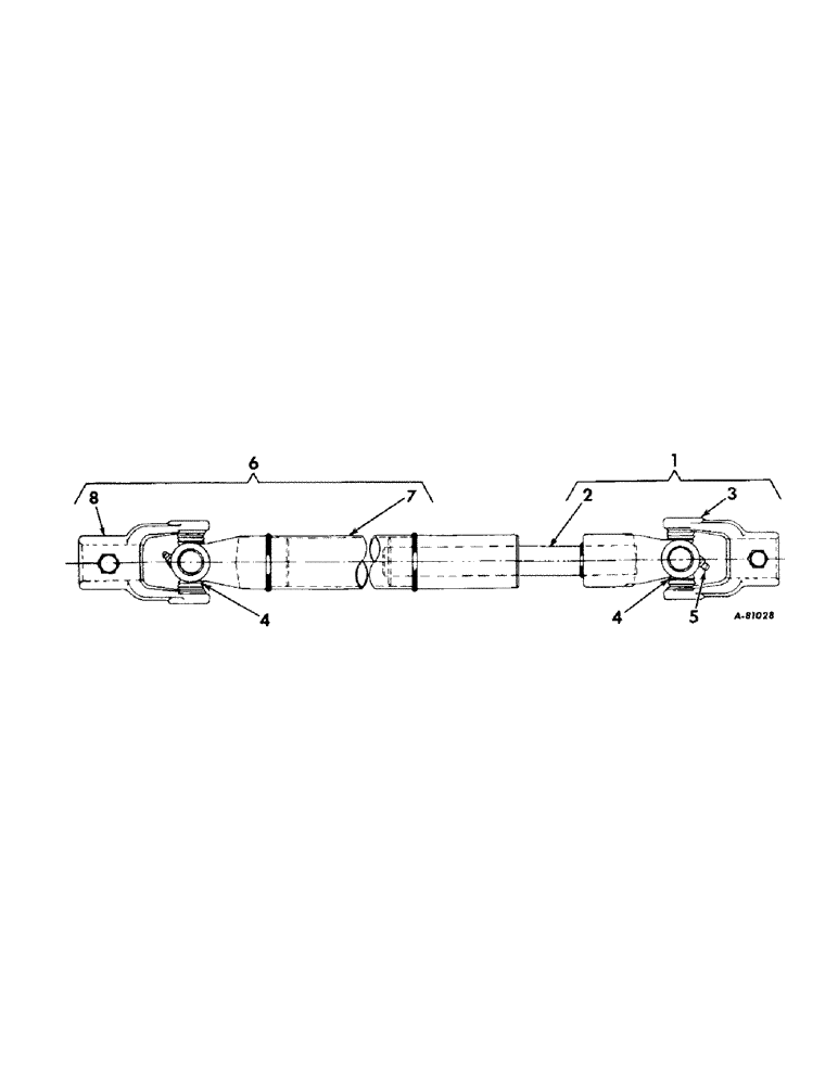 Схема запчастей Case IH HR504 - (N-06) - PTO DRIVE SHAFT 