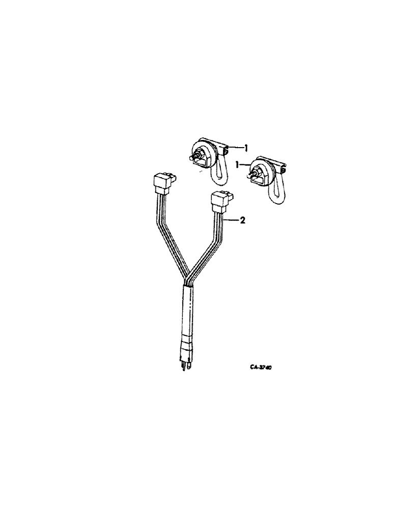 Схема запчастей Case IH 966 - (12-23[A]) - POWER, ENGINE HEATER Power