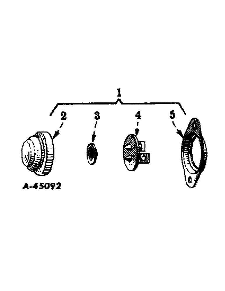 Схема запчастей Case IH 450-SERIES - (192[A]) - ELECTRICAL SYSTEM, DIESEL ENGINE, PUSH BUTTON STARTING SWITCH, FOR FARMALL 450 SERIES TRACTORS (06) - ELECTRICAL SYSTEMS