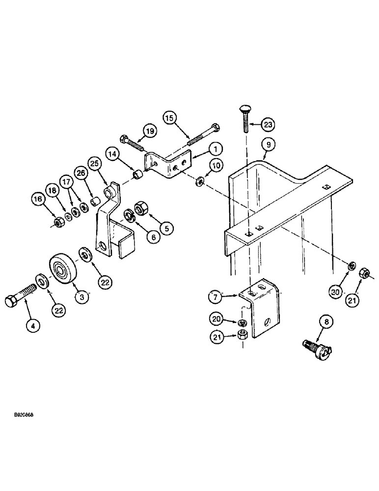 Схема запчастей Case IH 2044 - (9D-54) - BASKET INTERLOCK (16) - BASKET