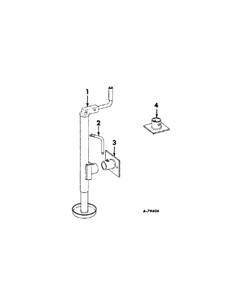 Схема запчастей Case IH 410 - (F-13) - JACK ATTACHMENT (FOR TRAILING TYPE) 