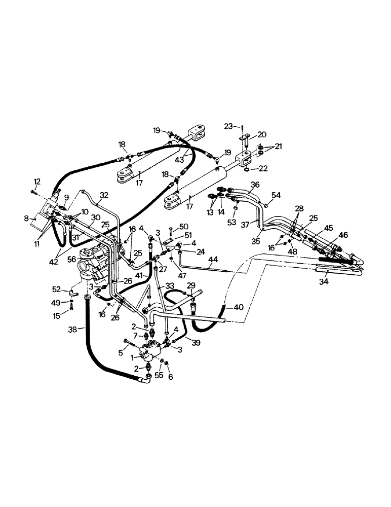 Схема запчастей Case IH CP-1325 - (08-02) - HYDRAULIC SYSTEM, FRONT FRAME (07) - HYDRAULICS