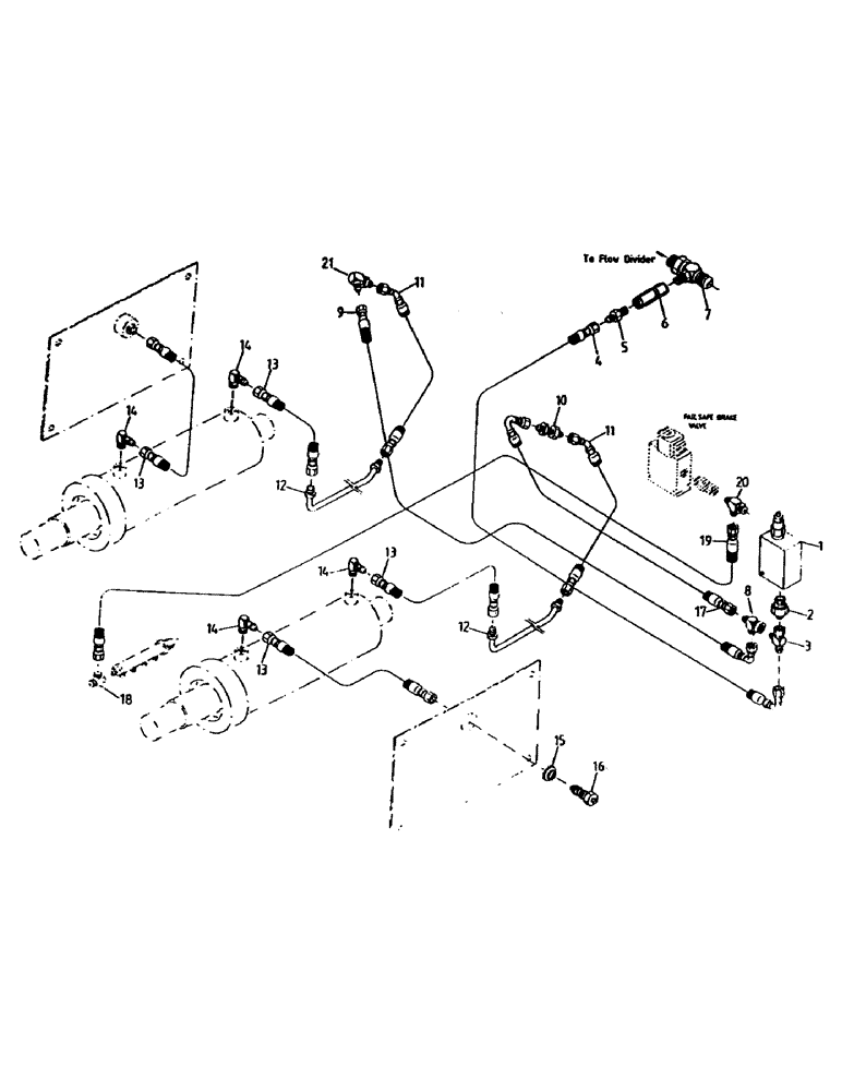 Схема запчастей Case IH 7700 - (B06-45) - HYDRAULIC CIRCUIT, TRACK ADJUSTER 7700 Hydraulic Components & Circuits