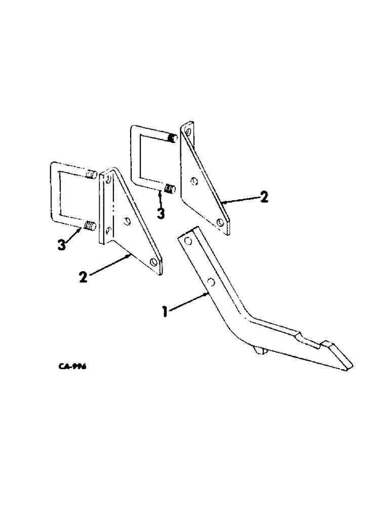 Схема запчастей Case IH 163 - (AQ-15) - TWO-POINT FAST HITCH, FOR FOUR-ROW WIDE 