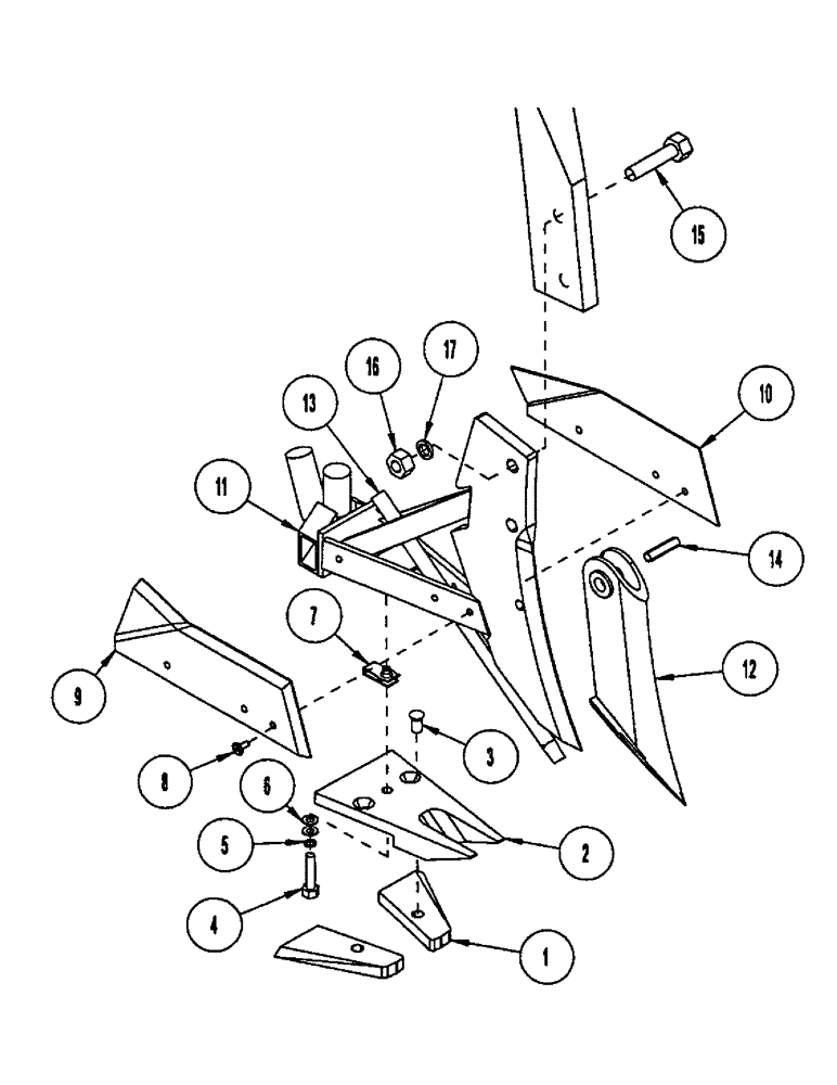 Схема запчастей Case IH CONCORD - (B52) - EDGE-ON ANDERSON OPENER, 10 INCH, LIQUID 