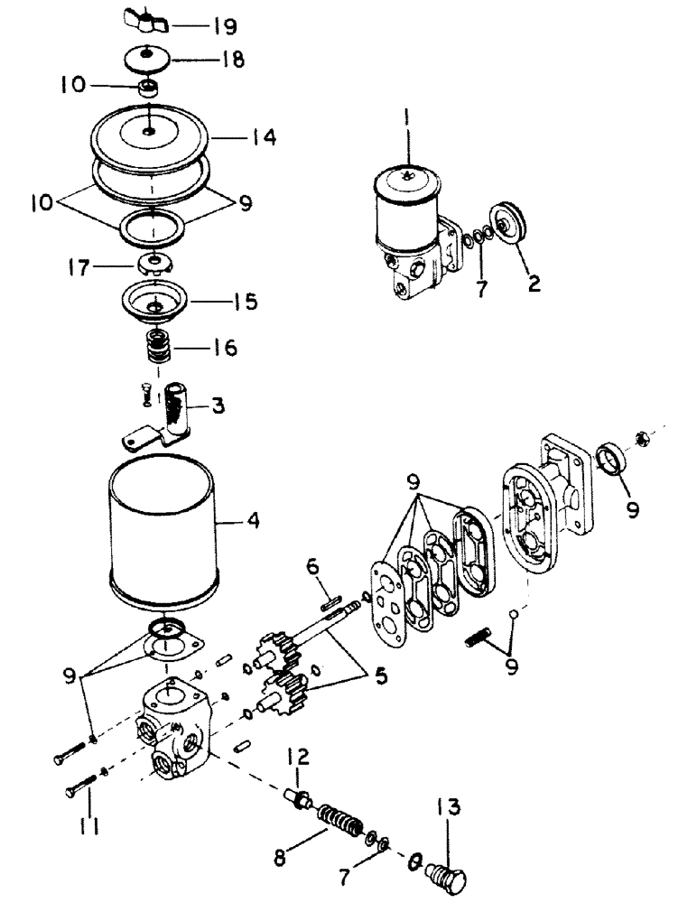 Схема запчастей Case IH 75 - (A-25) - HYDRAULIC PUMP 