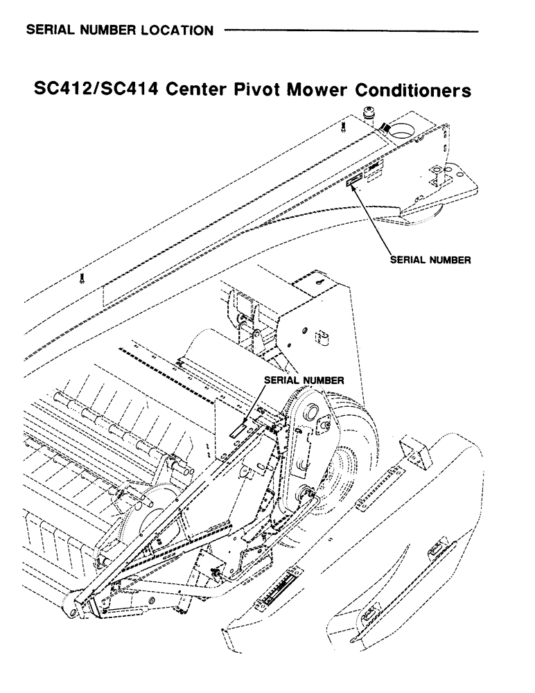 Схема запчастей Case IH SC412 - (1-2) - SERIAL NUMBER LOCATION (00) - PICTORIAL INDEX