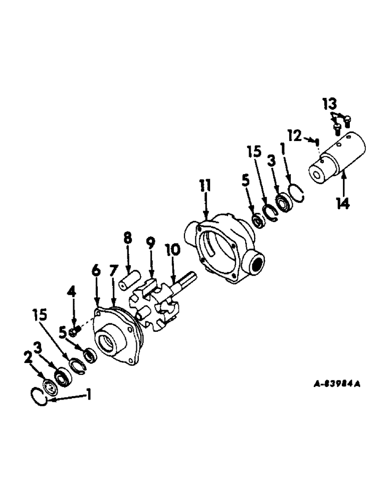 Схема запчастей Case IH 600 - (S-23) - PUMP ASSEMBLY 