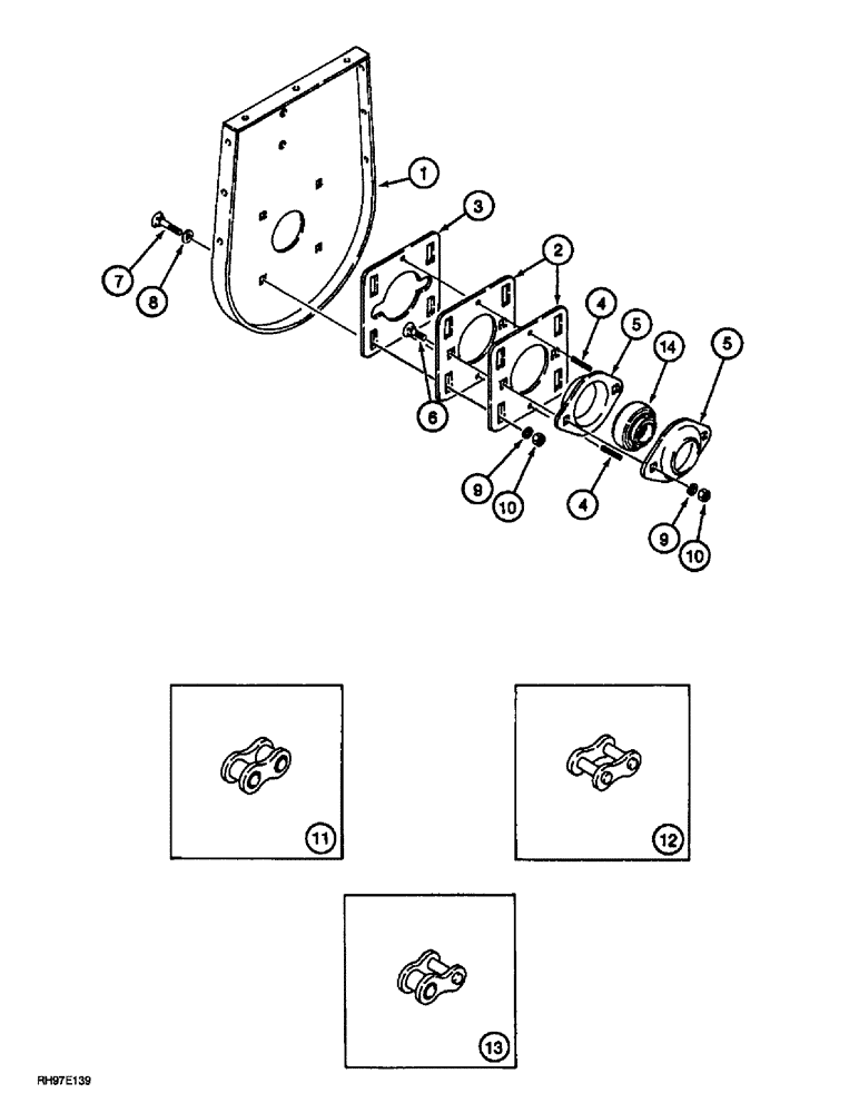 Схема запчастей Case IH 2377 - (09D-06) - GRAIN ELEVATOR, OUTER BOOT AND ELEVATOR SLIDE ADJUSTER (16) - GRAIN ELEVATORS & AUGERS