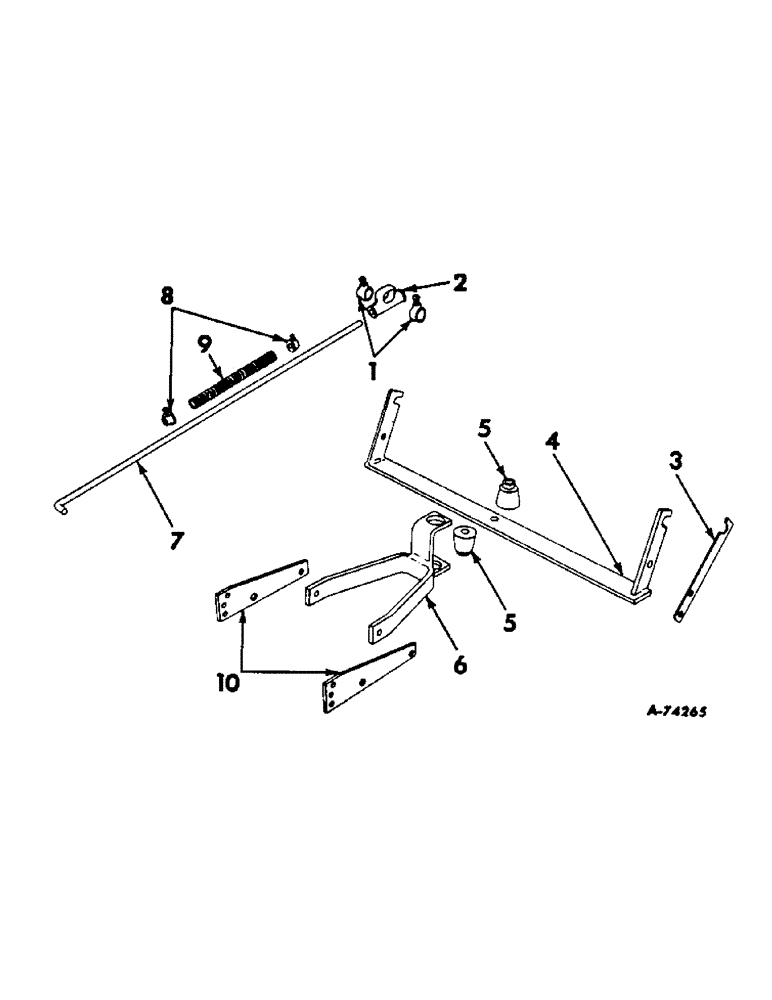 Схема запчастей Case IH 186 - (C-07) - PLANTER ATTACHING UNIT, PARTS REQUIRED TO ATTACH 186 