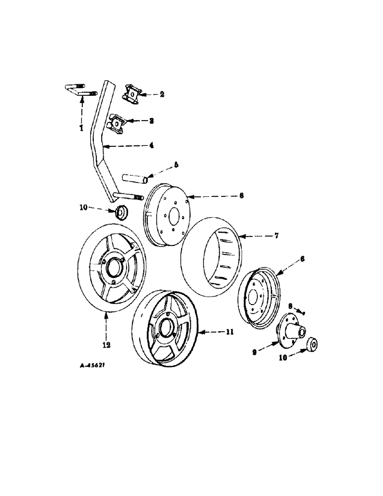 Схема запчастей Case IH 865 - (AK-07) - GAUGE WHEELS 