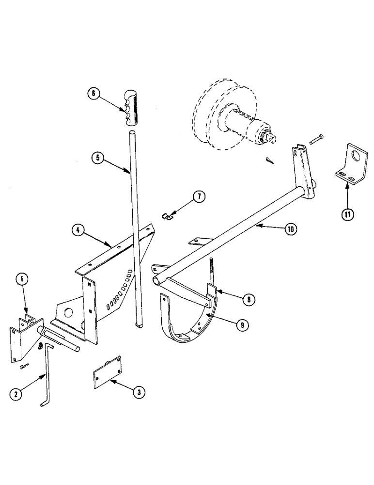 Схема запчастей Case IH 856 - (12) - VARIABLE SPEED LINKAGE 