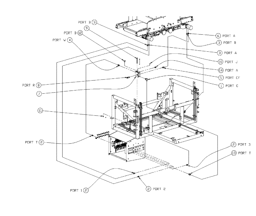 Схема запчастей Case IH 438 - (01-011) - CONVEYORS - HYDRAULIC GROUP Basic Unit