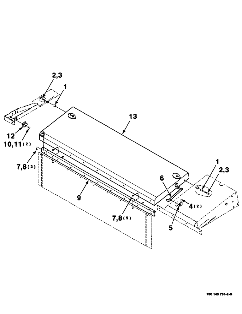 Схема запчастей Case IH DC515 - (7-32) - SHIELDS ASSEMBLY, RIGHT, CUTTERBAR (09) - CHASSIS