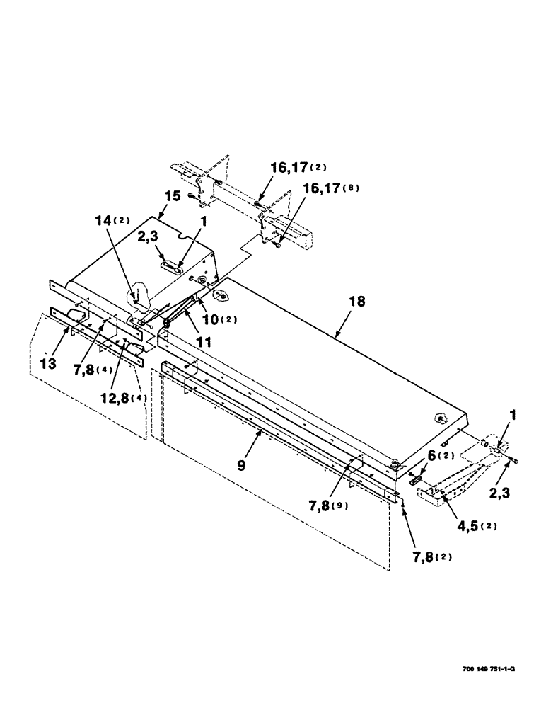 Схема запчастей Case IH DC515 - (7-30) - SHIELDS ASSEMBLY, LEFT, CUTTERBAR (09) - CHASSIS