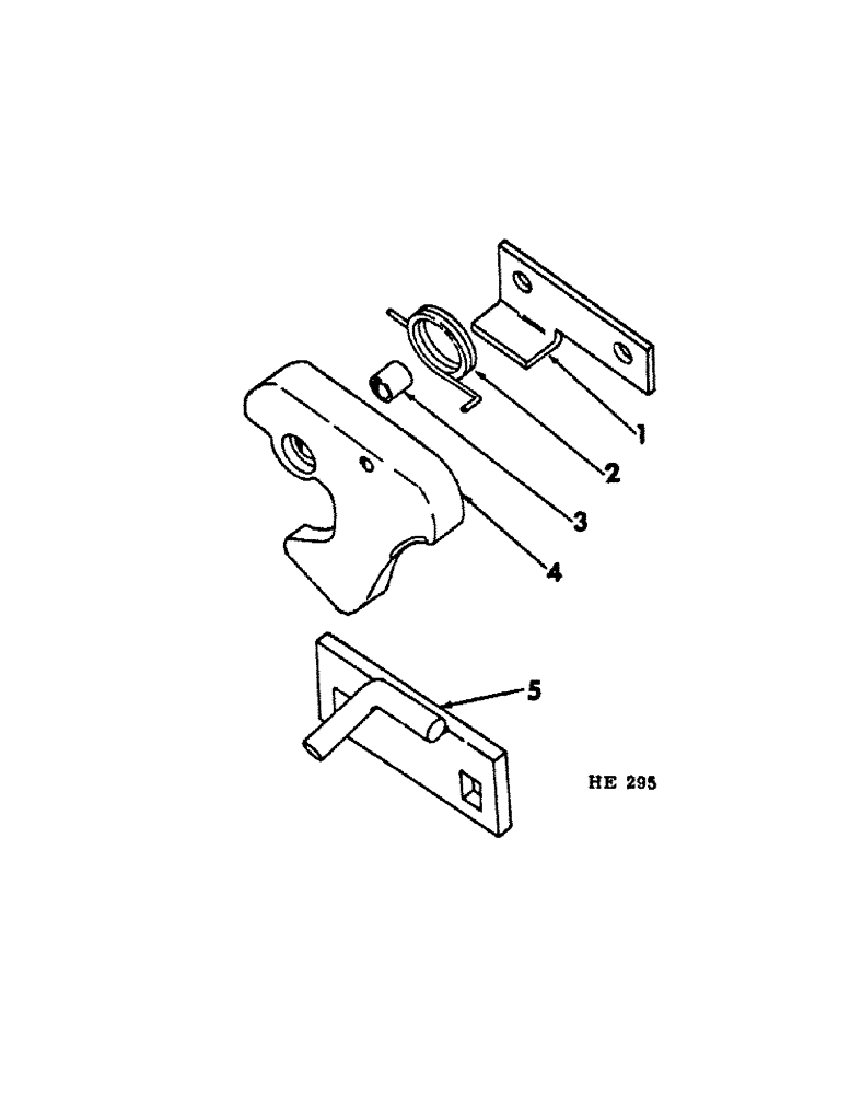 Схема запчастей Case IH 300 - (10-07) - REAR FURROW WHEEL RETURN SPRING (SPECIAL) 