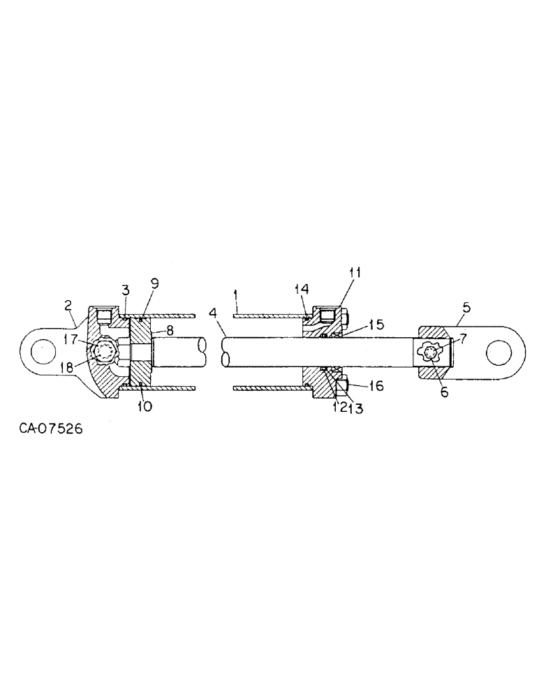 Схема запчастей Case IH 415 - (B-22) - HYDRAULIC CYLINDER 3 X 8, IH 