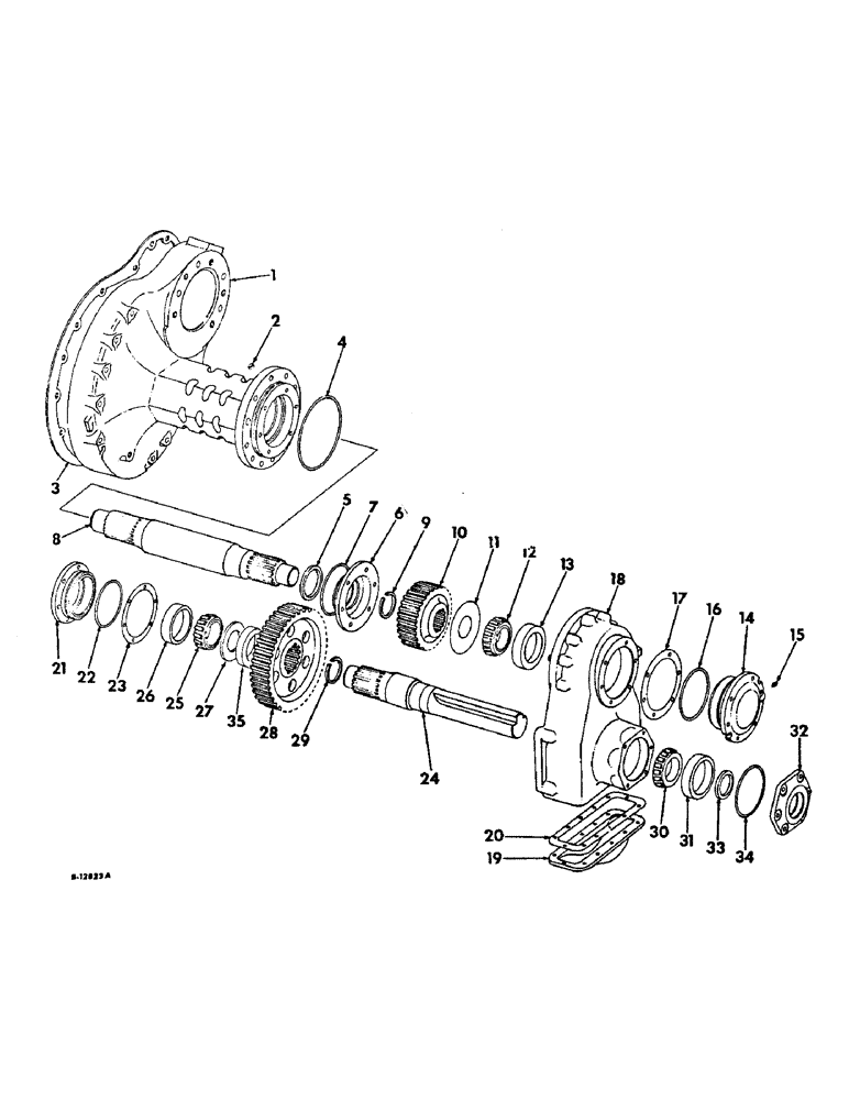 Схема запчастей Case IH 706 - (B-31) - POWER TRAIN, REAR AXLE, FARMALL HI-CLEAR TRACTORS (03) - POWER TRAIN