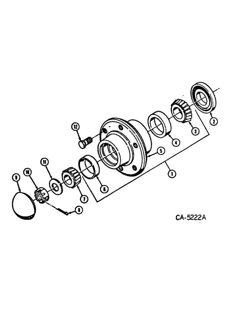 Схема запчастей Case IH 30 - (D-06) - HUB ASSEMBLY, 30 BAIL MOVER (44) - WHEELS