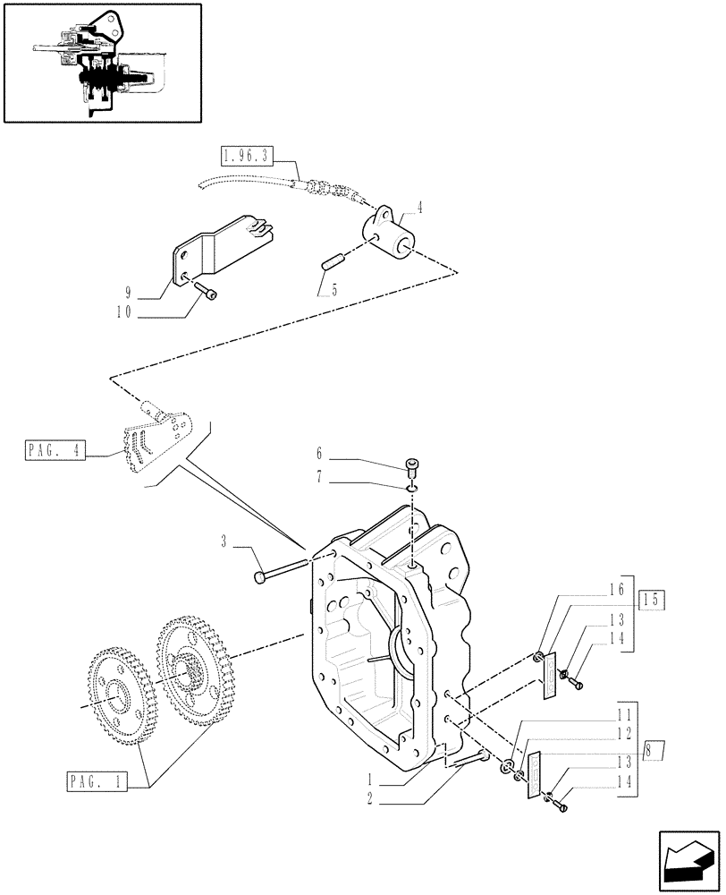 Схема запчастей Case IH MXM155 - (1.80.1[02A]) - POWER TAKE-OFF 540/750/1000 RPM - D4866 (07) - HYDRAULIC SYSTEM