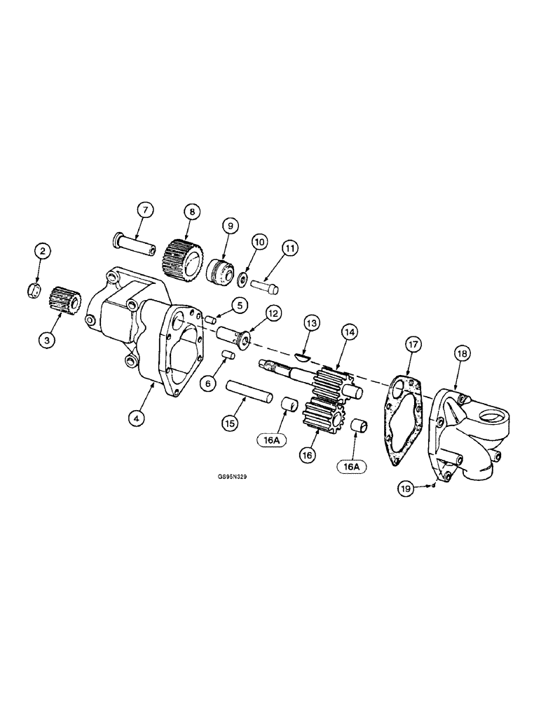 Схема запчастей Case IH D-361 - (8-60) - LUBRICATING OIL PUMP, 806 AND 2806 TRACTORS 