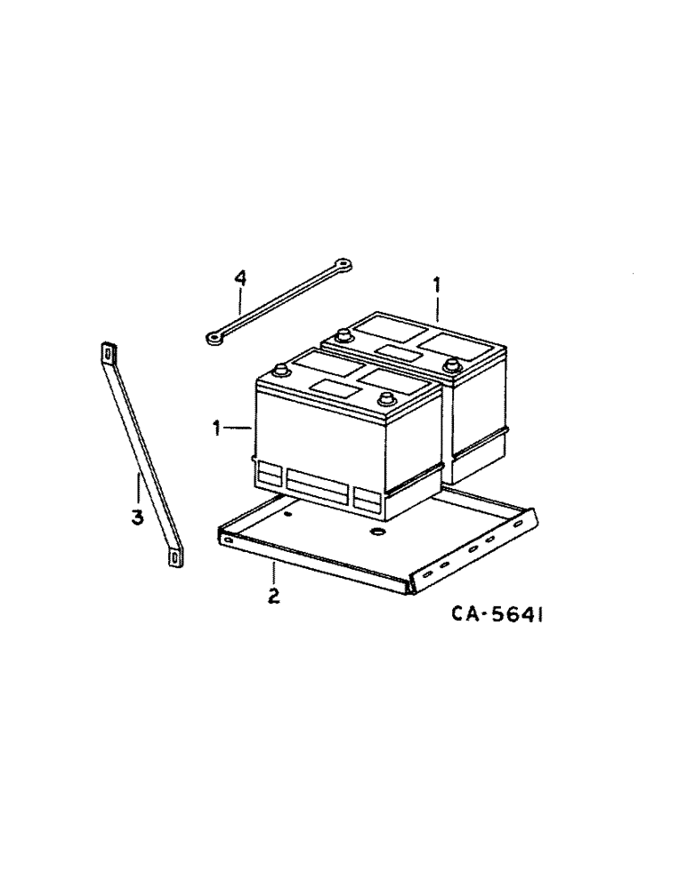 Схема запчастей Case IH 1460 - (08-30) - ELECTRICAL, BATTERY AND MOUNTING (06) - ELECTRICAL