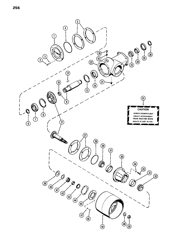 Схема запчастей Case IH 870 - (256) - BELT PULLEY (06) - POWER TRAIN