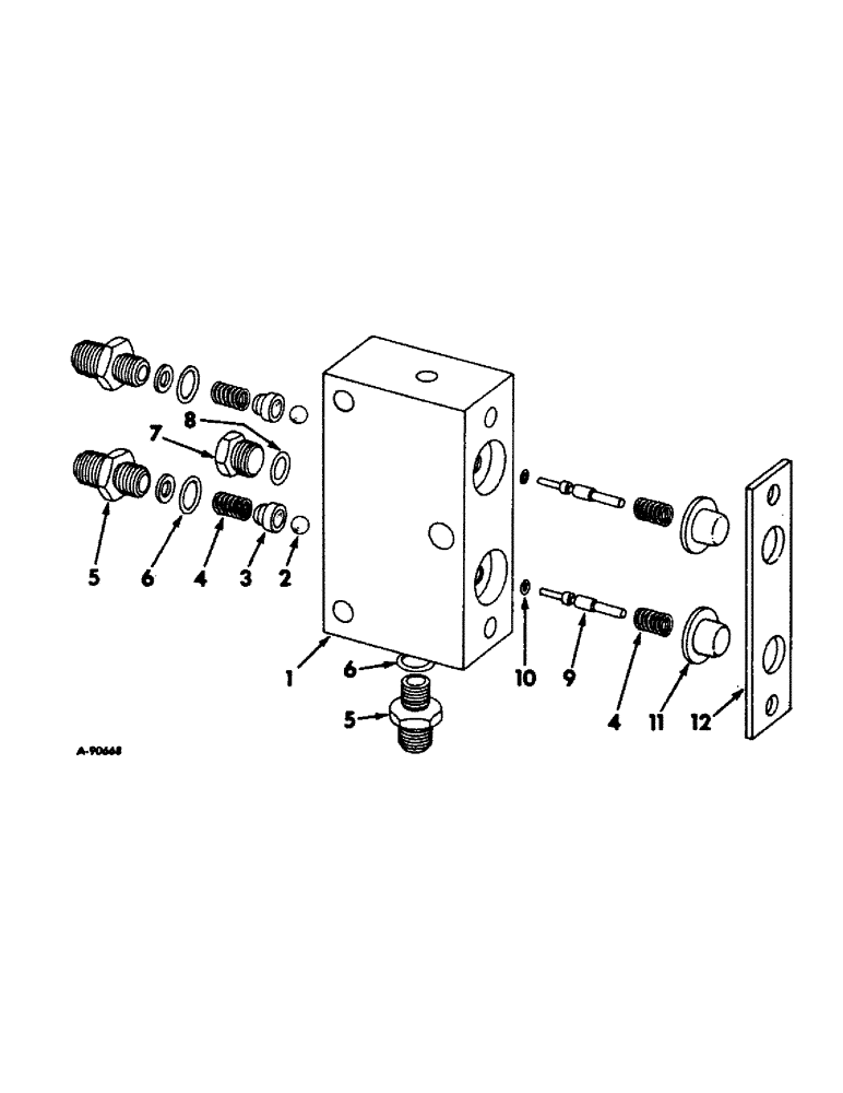 Схема запчастей Case IH 21256 - (F-25) - HYDRAULIC SYSTEM, HYDRAULIC SEAT VALVE - 399088R91 (07) - HYDRAULIC SYSTEM