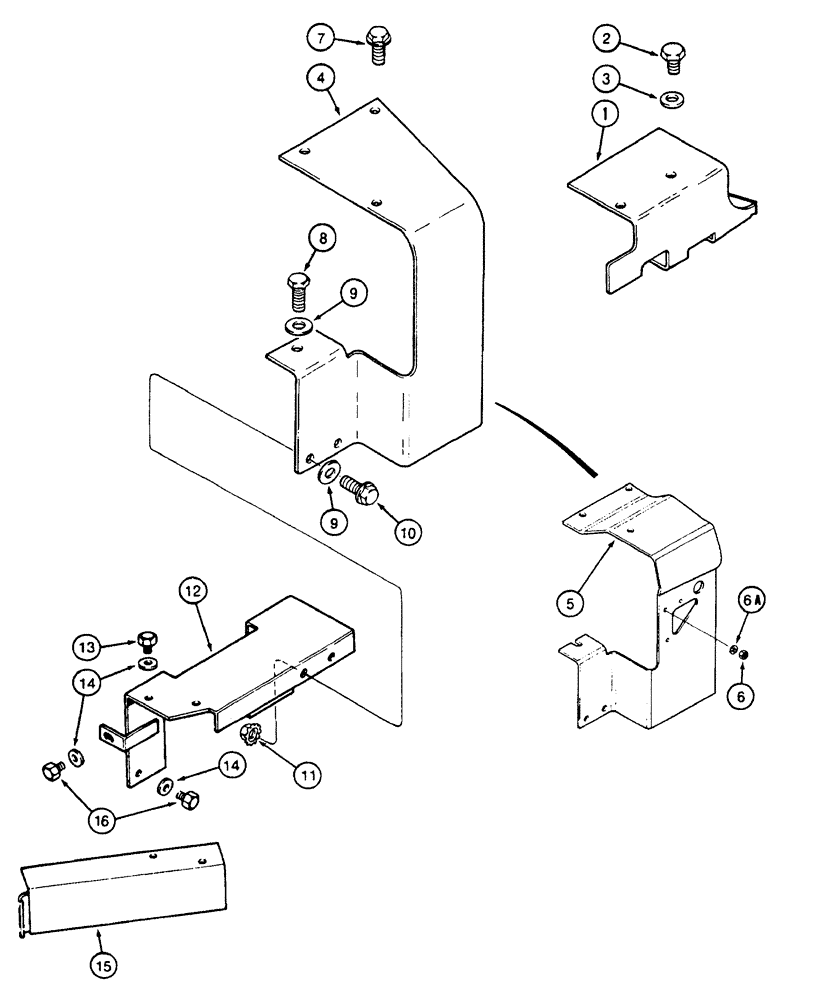 Схема запчастей Case IH 7220 - (2-022) - EXHAUST SYSTEM SHIELDS (02) - ENGINE